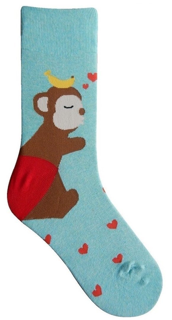 Monky & Heart Socks