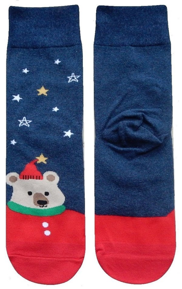 Weihnacht Bär Socken