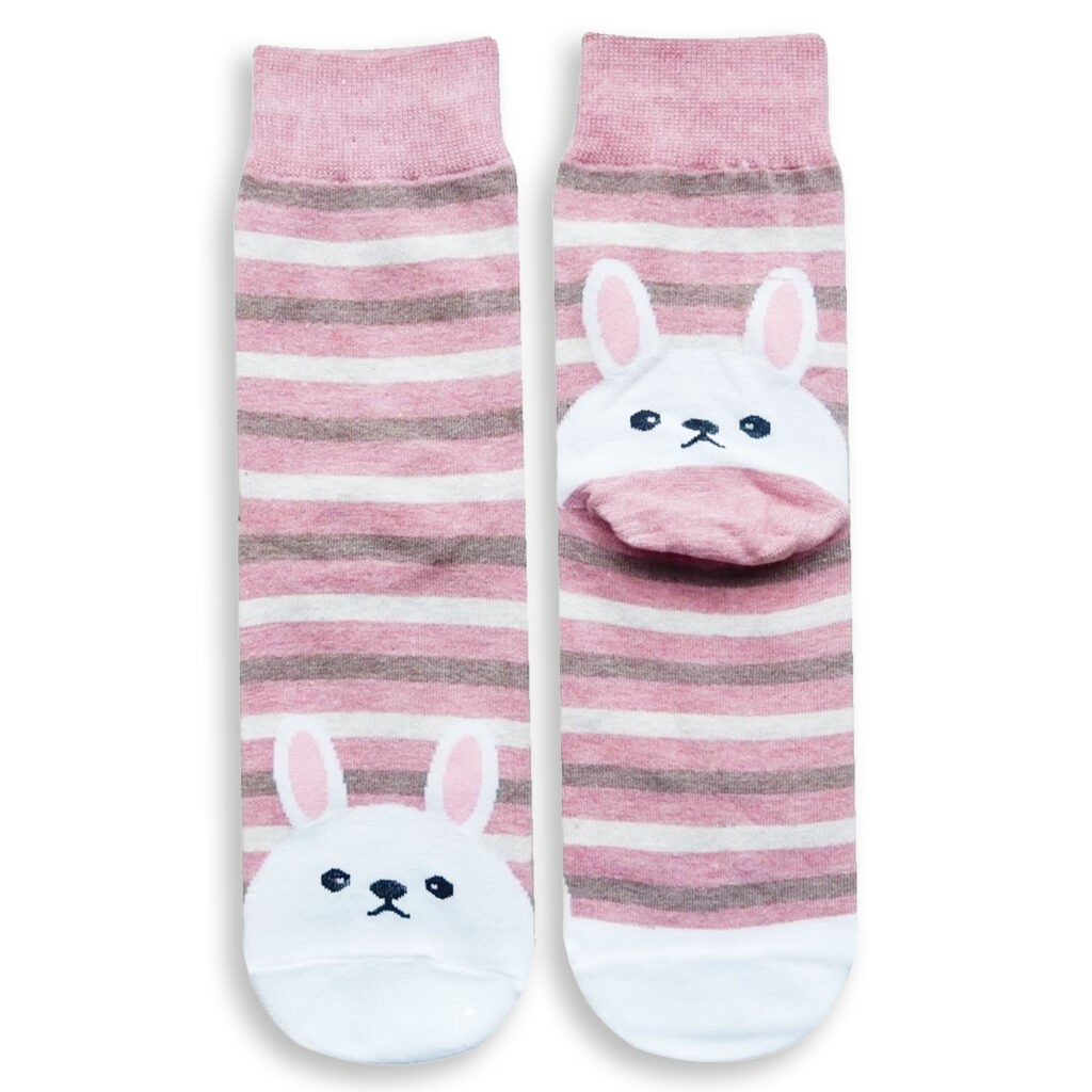 Hasen Socken Rosa