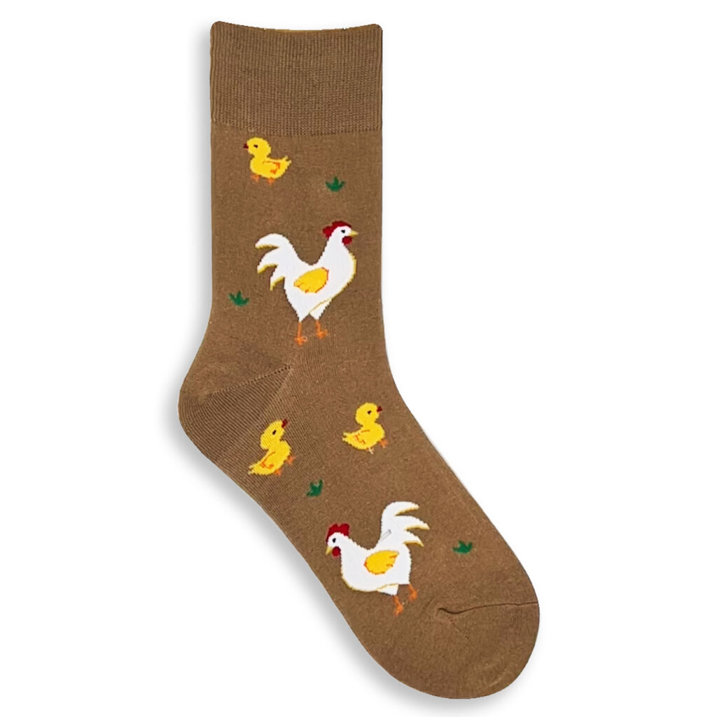 Henne und Küken Socken
