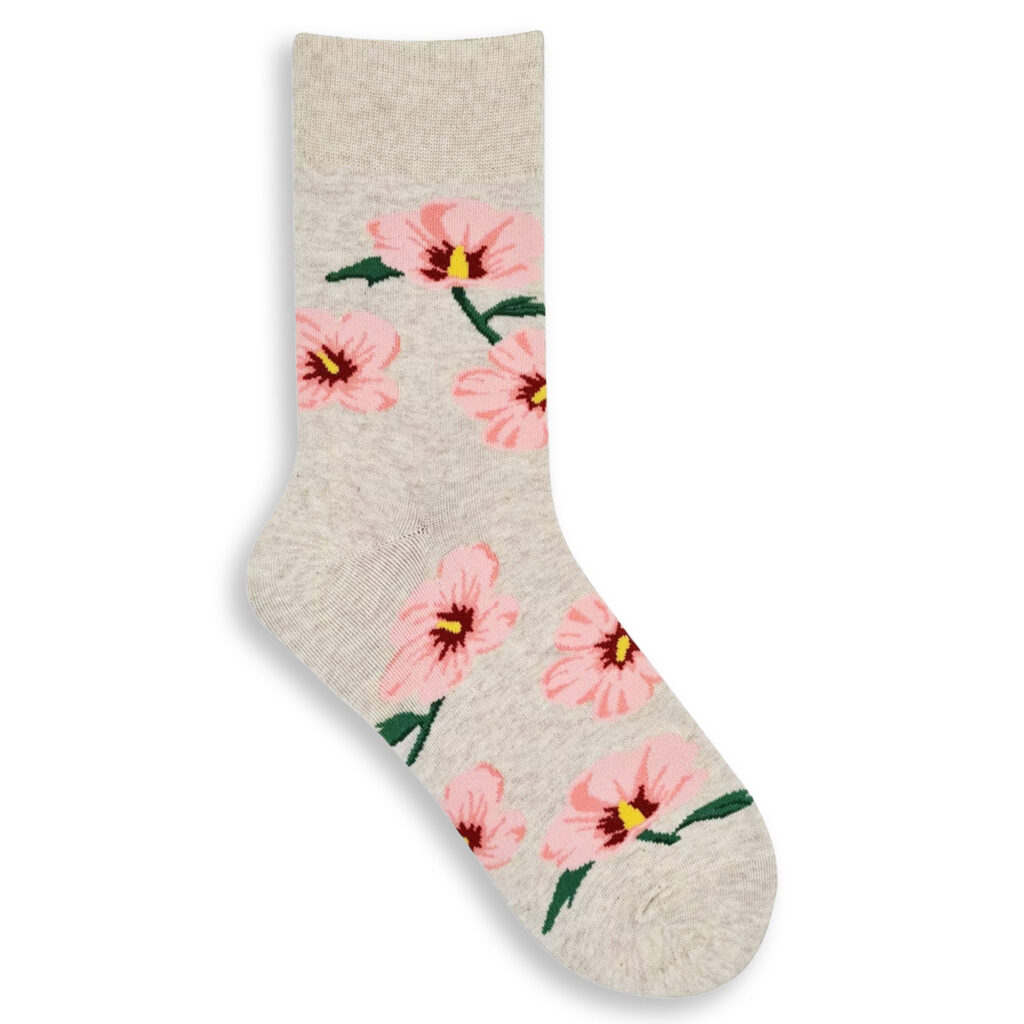 Scharonrose Blumen Socken 