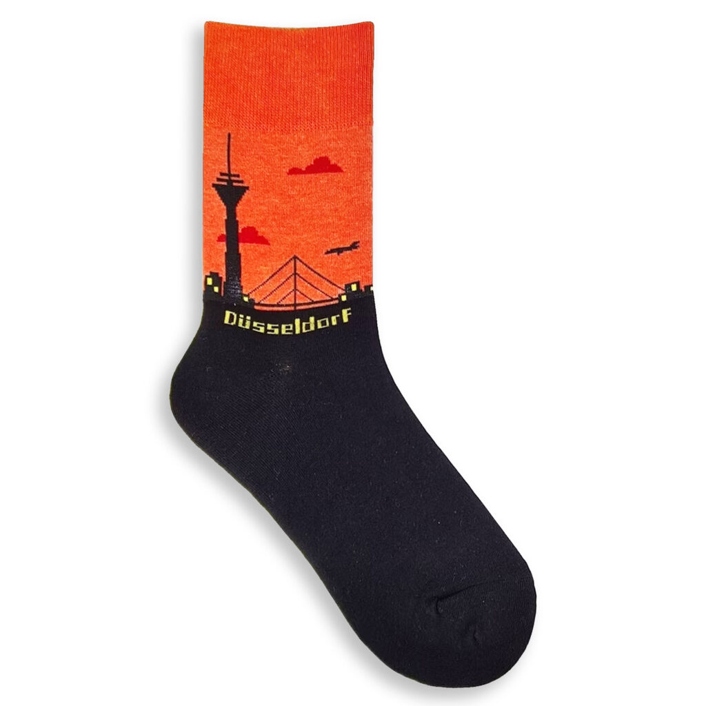 Düsseldorf Socken(rotorange )