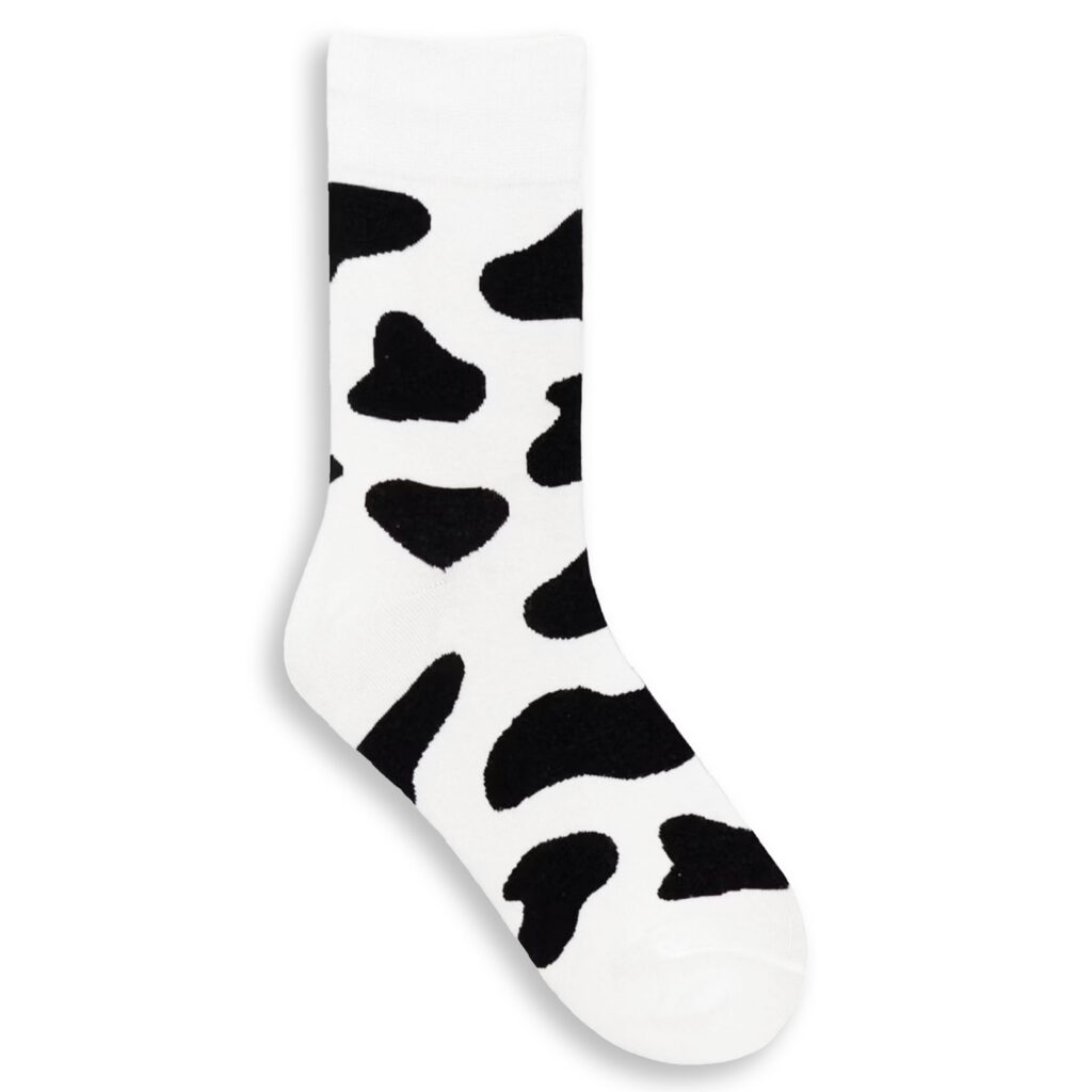 Kuh Muster Socken