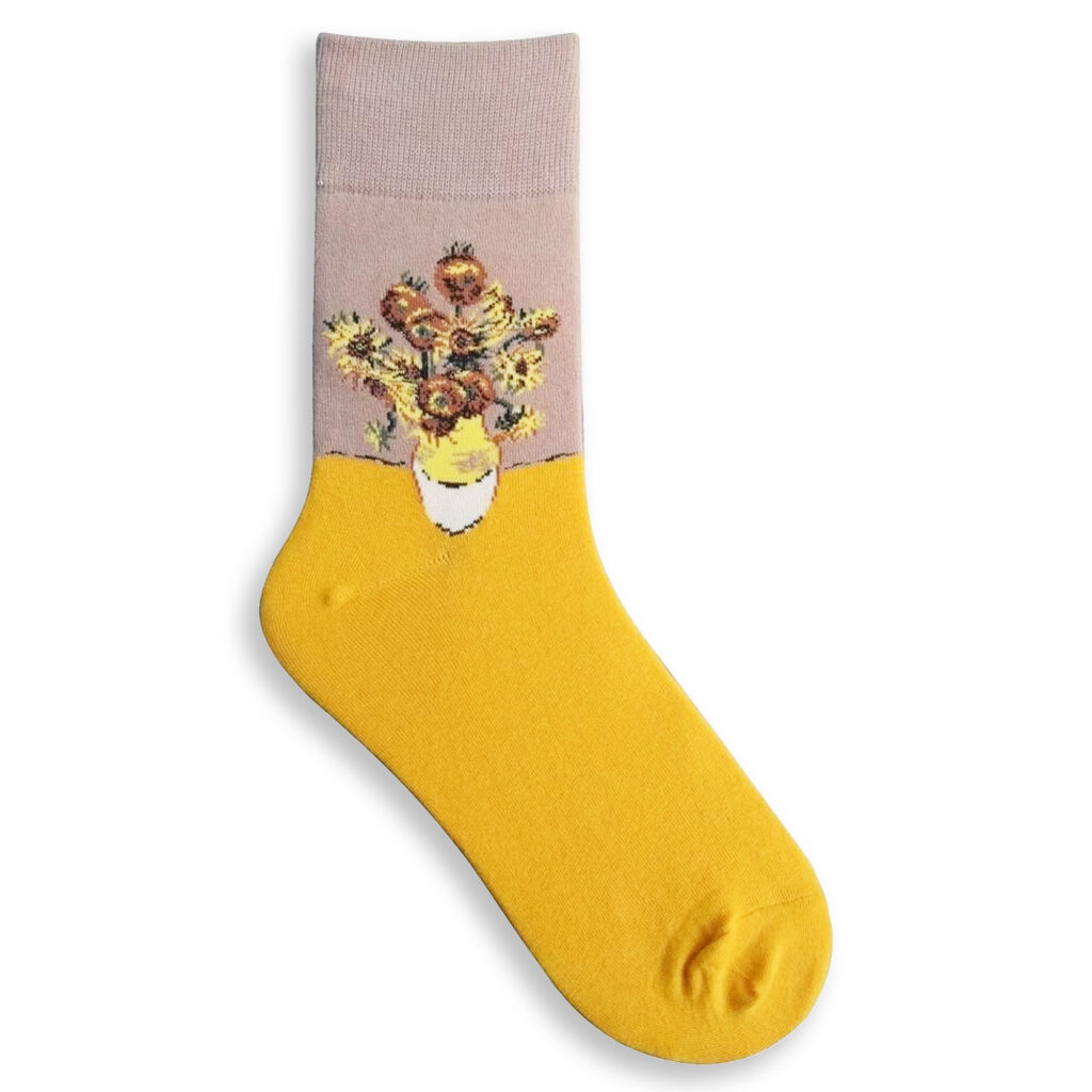 Sonnenblumen van Gogh Socken