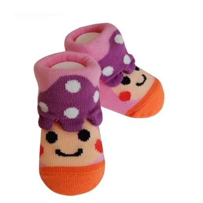 Baby Pilz Socken Rosa(0–1 Jahr)